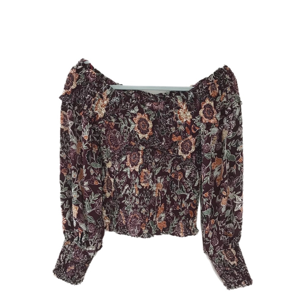 BB Dakota by Steve Madden Womens Helena Floral Short Crop Top